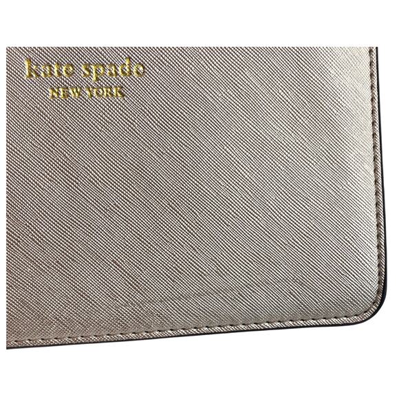 Kate Spade New York Rehab Rose Gold Saffiano Leather Wristlet - Picture 4 of 6